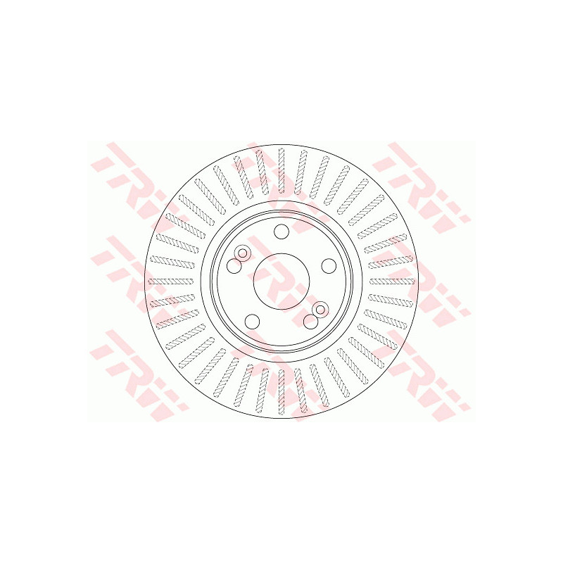 Jeu de 2 disques de frein TRW