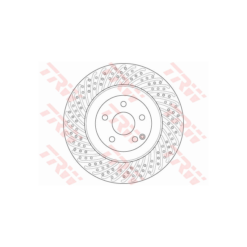 Jeu de 2 disques de frein TRW