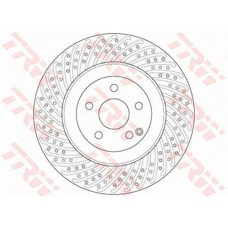 Jeu de 2 disques de frein TRW