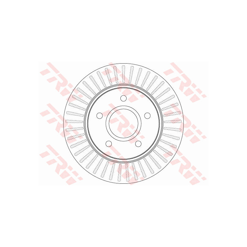 Jeu de 2 disques de frein TRW