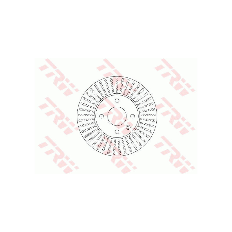 Jeu de 2 disques de frein TRW