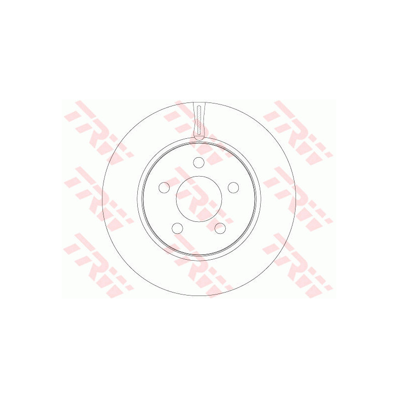 Jeu de 2 disques de frein TRW