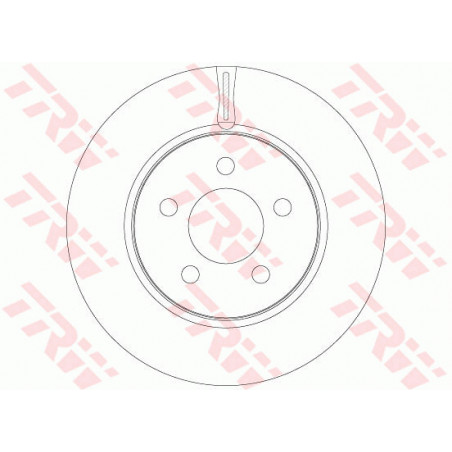 Jeu de 2 disques de frein TRW