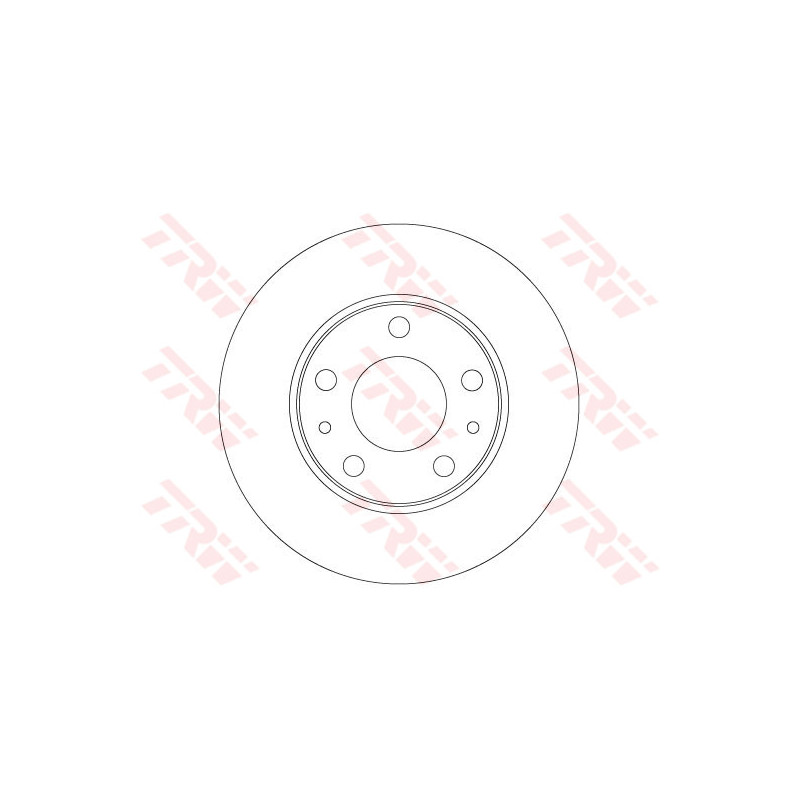 Jeu de 2 disques de frein TRW