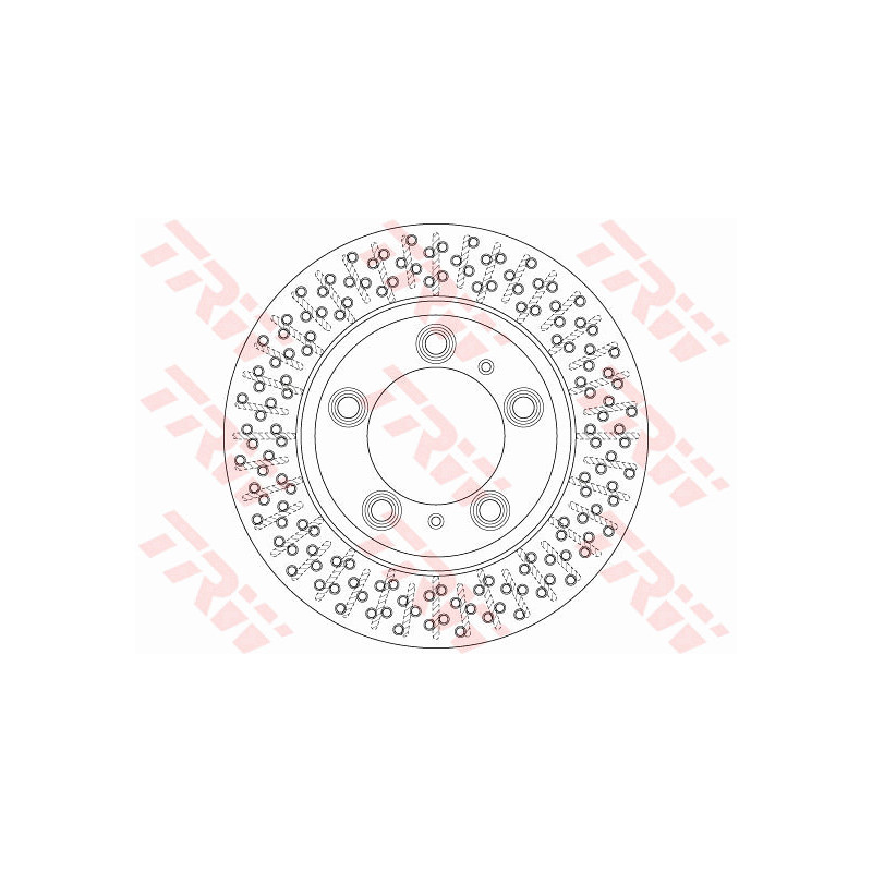 Jeu de 2 disques de frein TRW