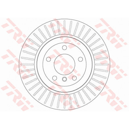 Jeu de 2 disques de frein TRW