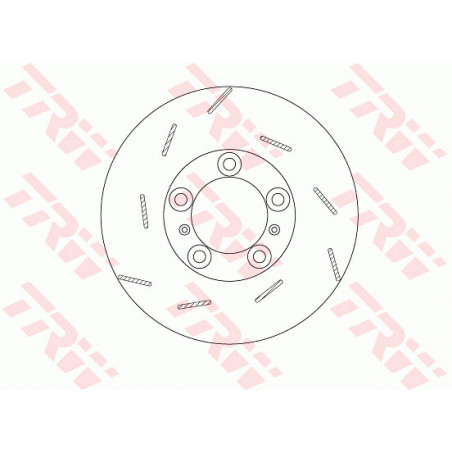 Jeu de 2 disques de frein TRW
