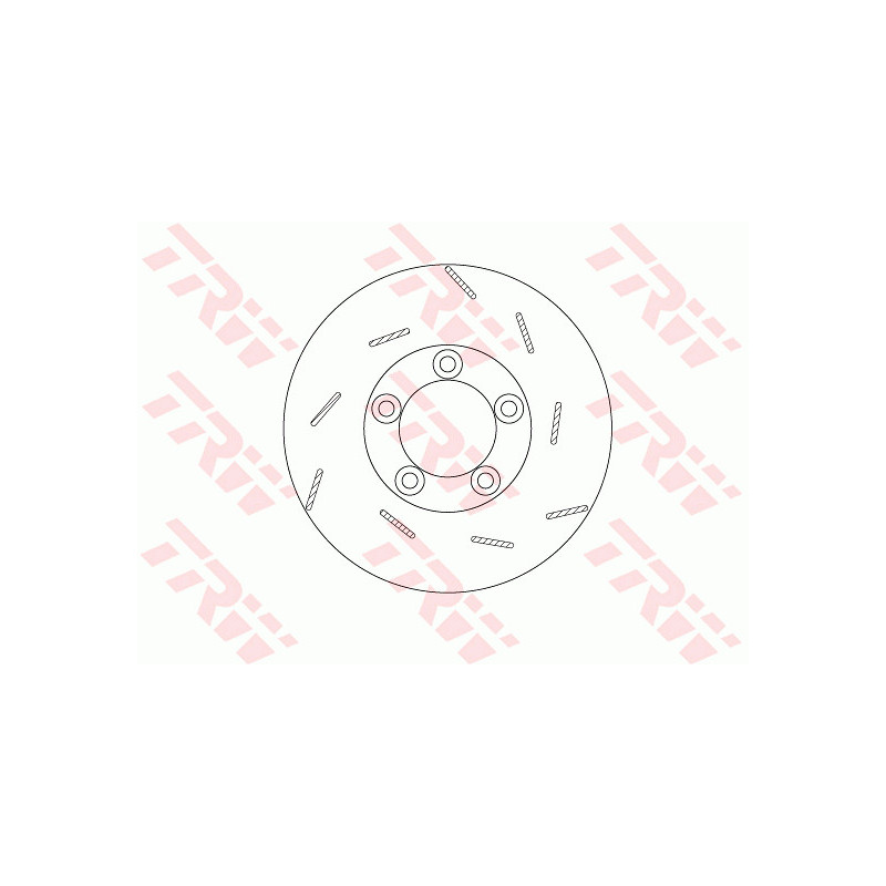 Jeu de 2 disques de frein TRW