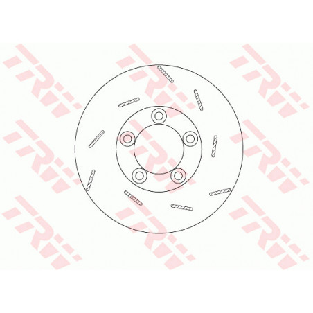 Jeu de 2 disques de frein TRW