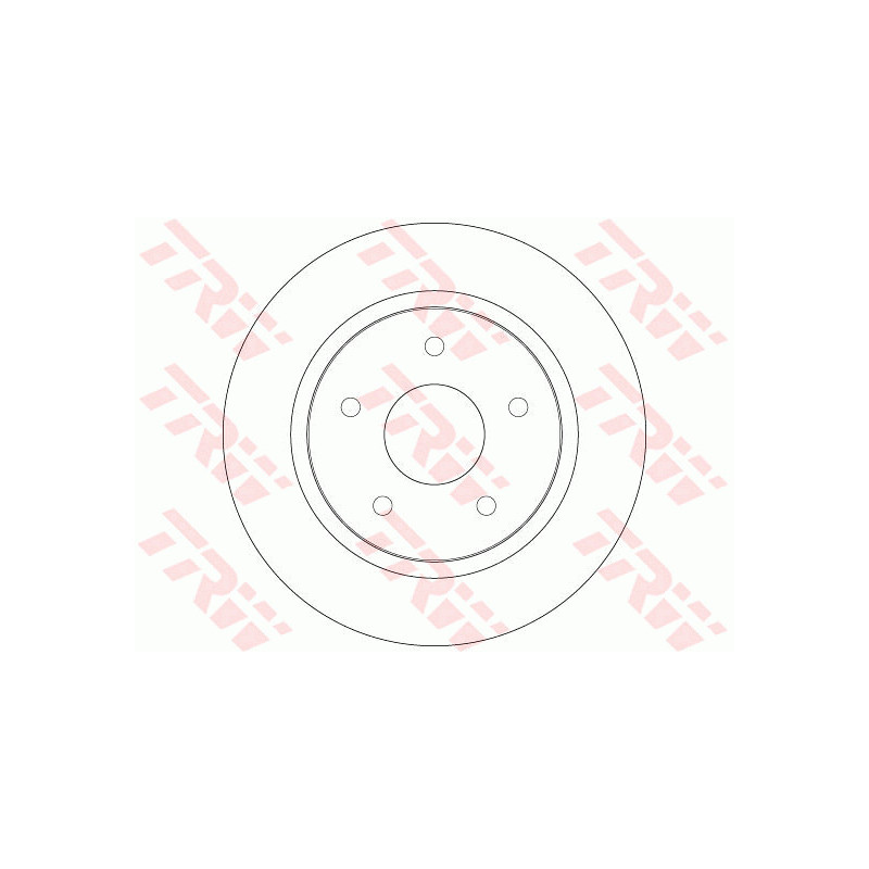 Jeu de 2 disques de frein TRW