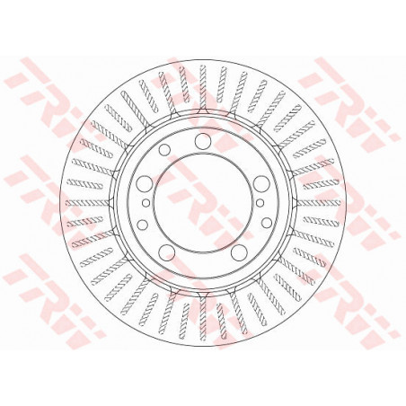 Jeu de 2 disques de frein TRW