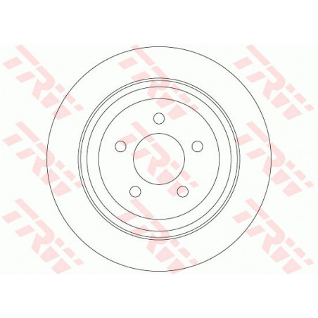 Jeu de 2 disques de frein TRW