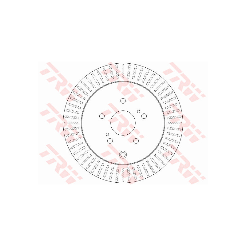 Jeu de 2 disques de frein TRW