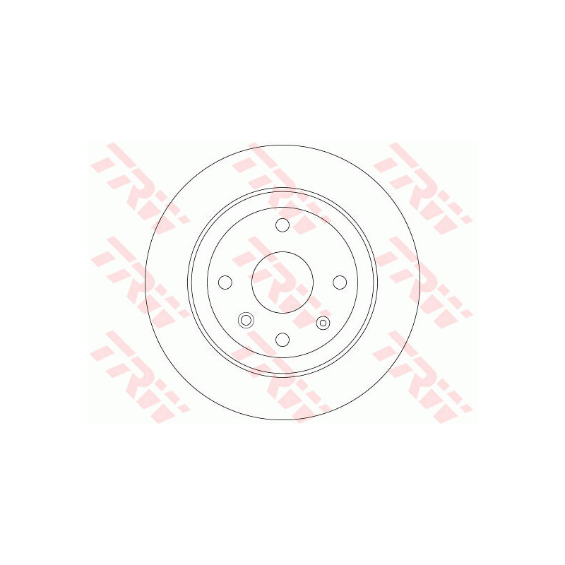 Jeu de 2 disques de frein TRW