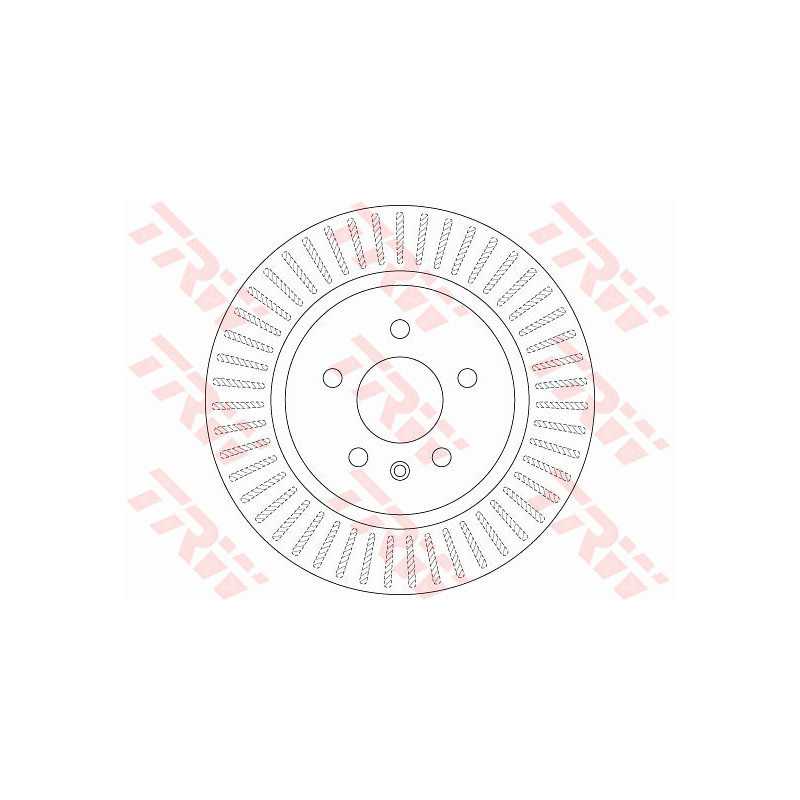 Jeu de 2 disques de frein TRW
