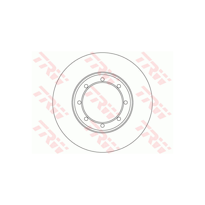 Jeu de 2 disques de frein TRW