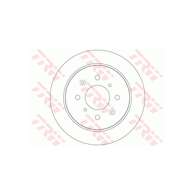 Jeu de 2 disques de frein TRW