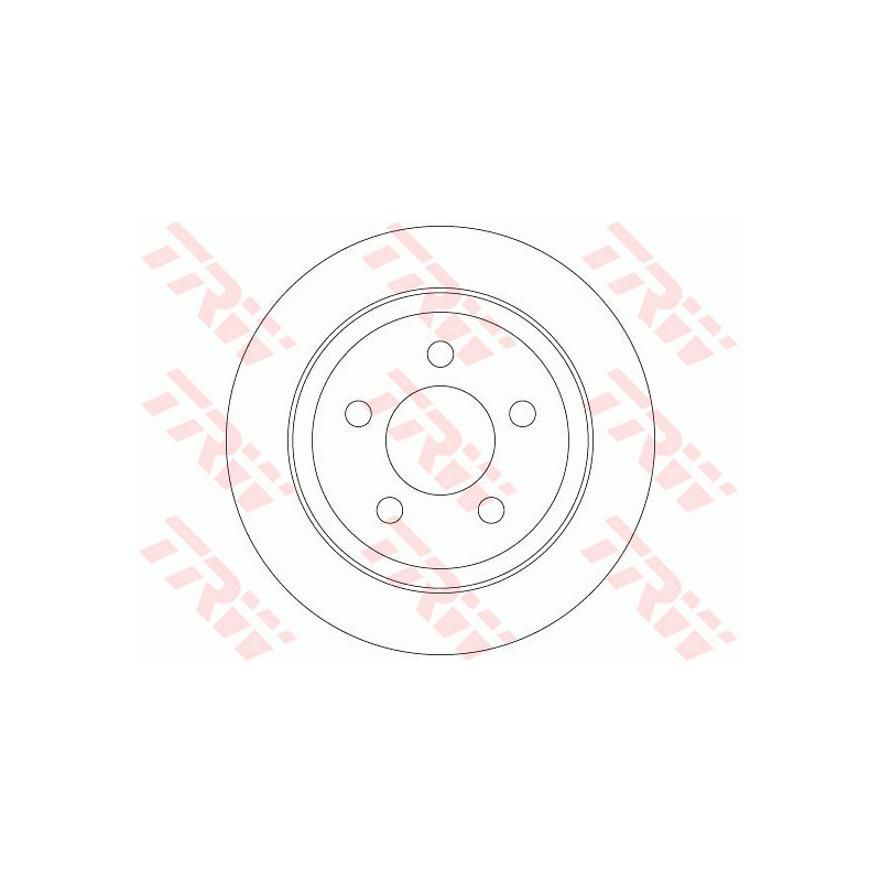 Jeu de 2 disques de frein TRW