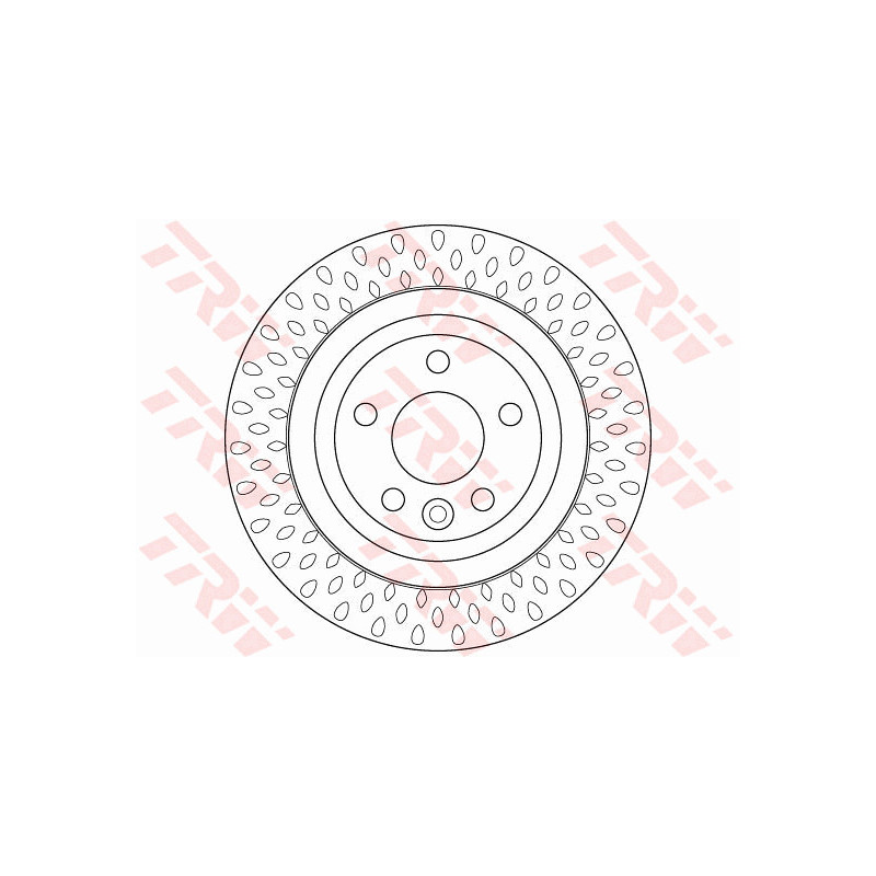 Jeu de 2 disques de frein TRW