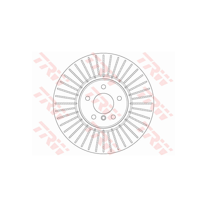 Jeu de 2 disques de frein TRW
