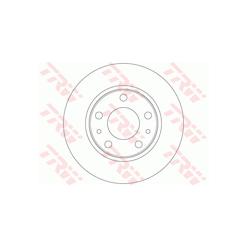 Jeu de 2 disques de frein TRW