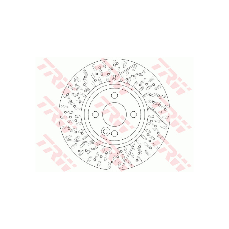 Jeu de 2 disques de frein TRW