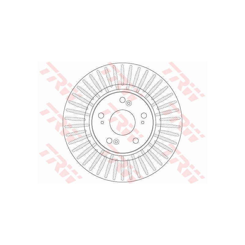 Jeu de 2 disques de frein TRW