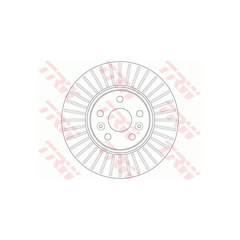 Jeu de 2 disques de frein TRW