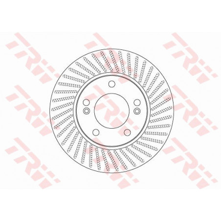 Jeu de 2 disques de frein TRW