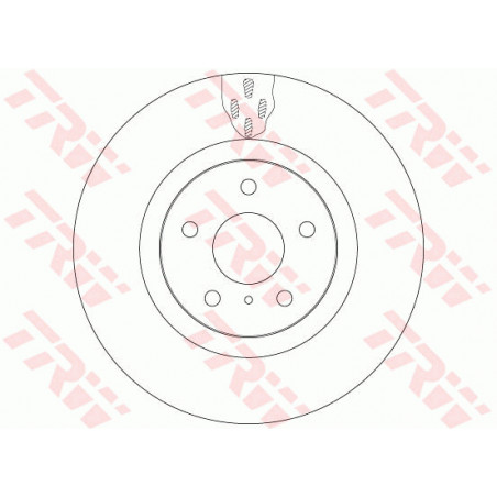Jeu de 2 disques de frein TRW