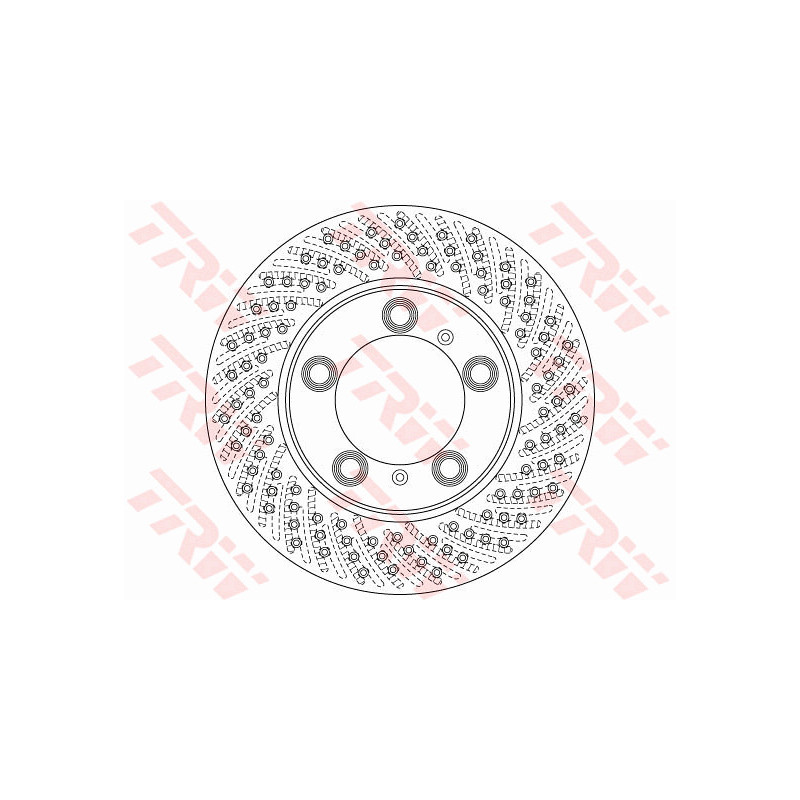 Jeu de 2 disques de frein TRW