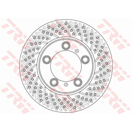 Jeu de 2 disques de frein TRW