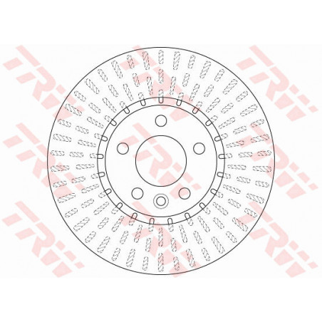 Jeu de 2 disques de frein TRW