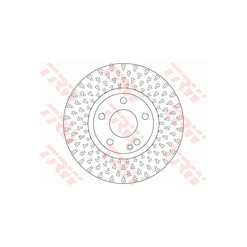 Jeu de 2 disques de frein TRW