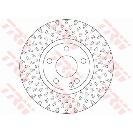 Jeu de 2 disques de frein TRW