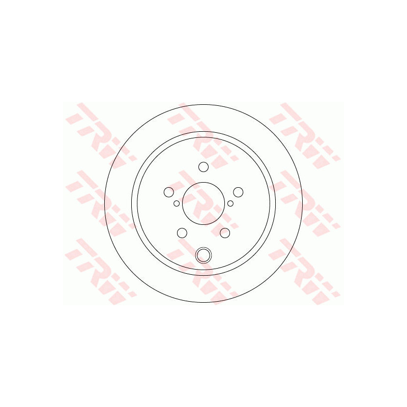 Jeu de 2 disques de frein TRW