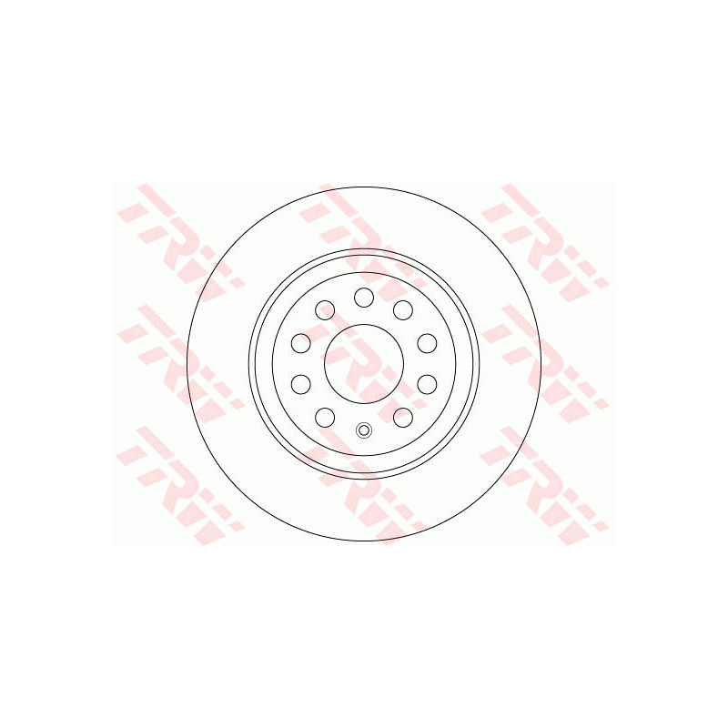 Jeu de 2 disques de frein TRW