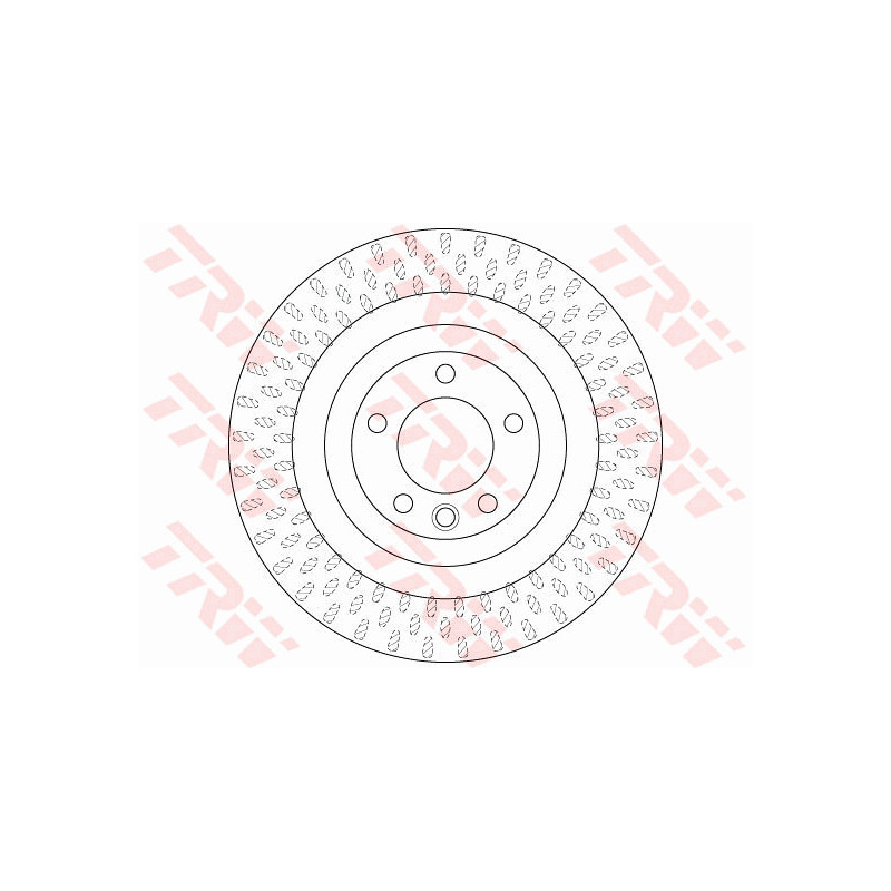 Jeu de 2 disques de frein TRW