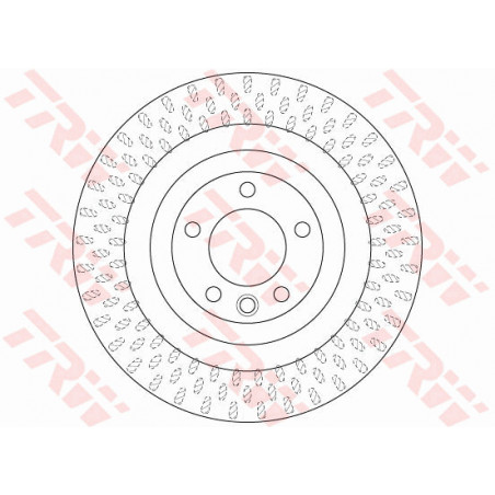 Jeu de 2 disques de frein TRW