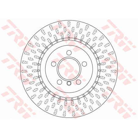Jeu de 2 disques de frein TRW