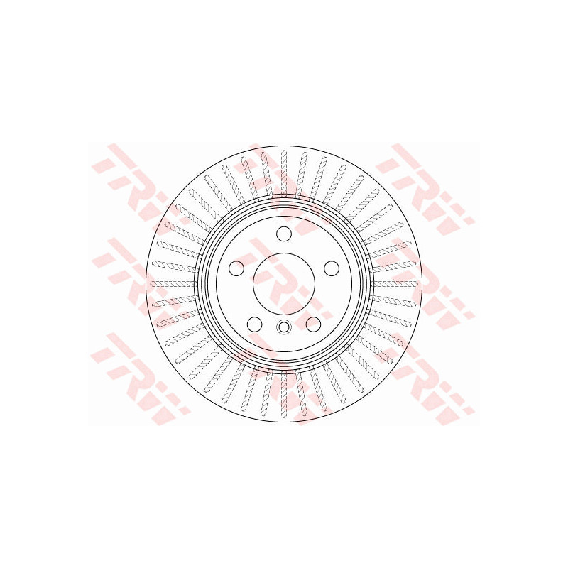 Jeu de 2 disques de frein TRW