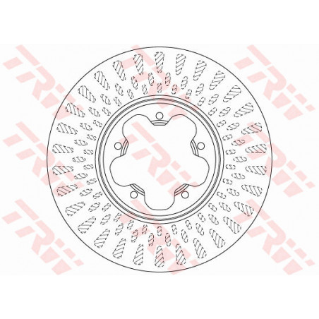 Jeu de 2 disques de frein TRW