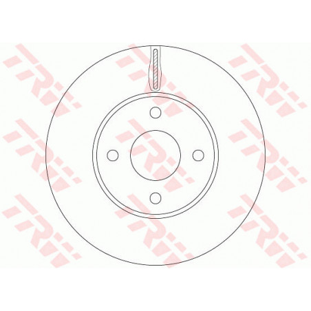 Jeu de 2 disques de frein TRW