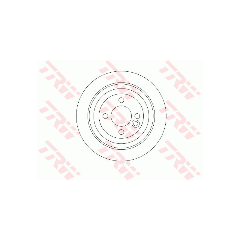 Jeu de 2 disques de frein TRW