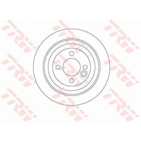 Jeu de 2 disques de frein TRW