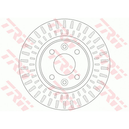 Jeu de 2 disques de frein TRW