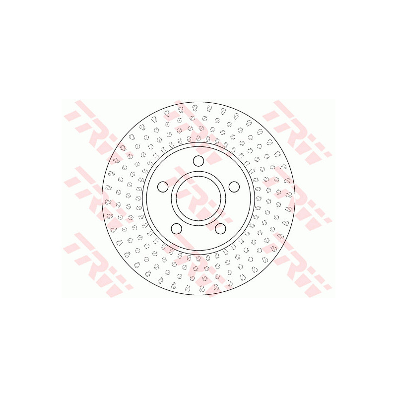 Jeu de 2 disques de frein TRW