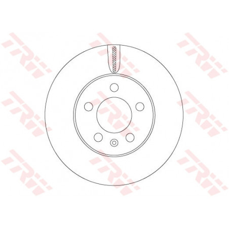 Jeu de 2 disques de frein TRW