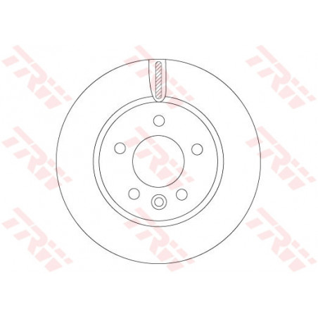 Jeu de 2 disques de frein TRW