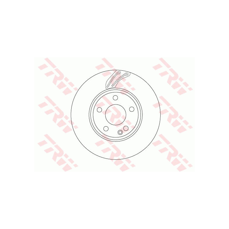 Jeu de 2 disques de frein TRW